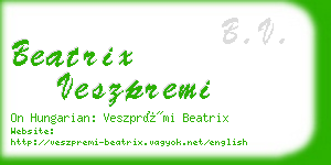 beatrix veszpremi business card